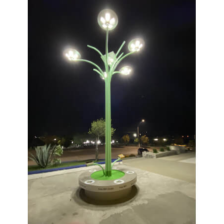 árbol solar led